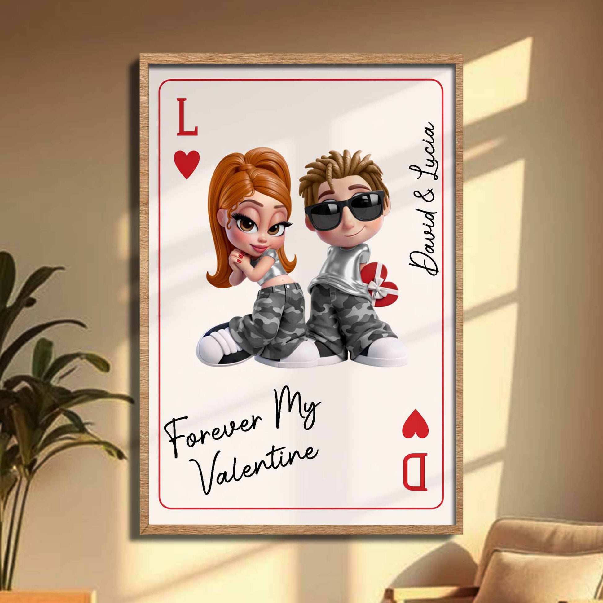 How Lucky Are We, Playing Cards Design With Couple