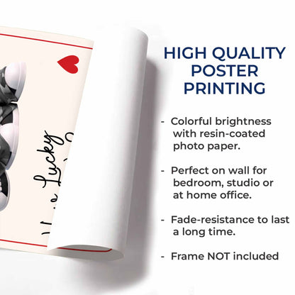 How Lucky Are We, Playing Cards Design With Couple