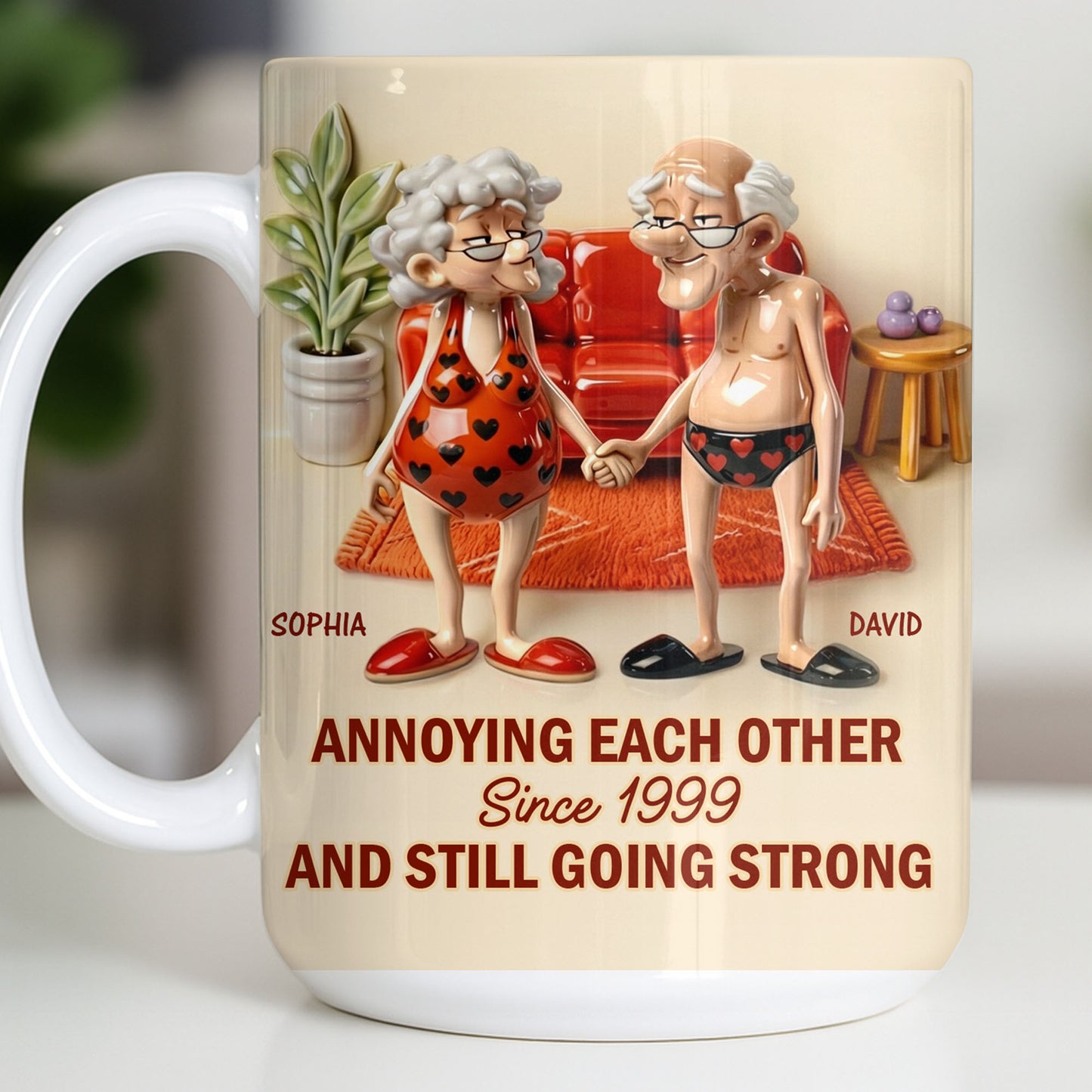 Annoying Each Other And Still Going Strong, Elderly Couple