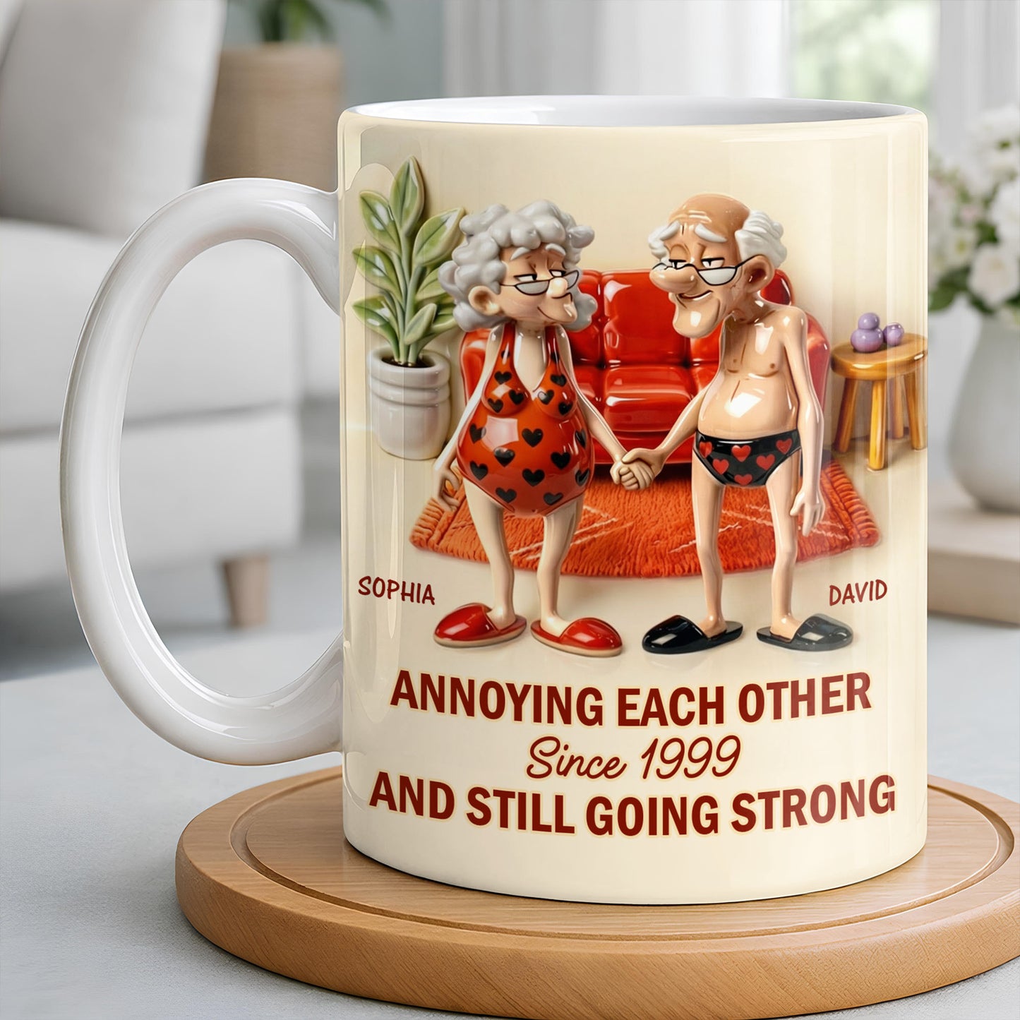 Annoying Each Other And Still Going Strong, Elderly Couple