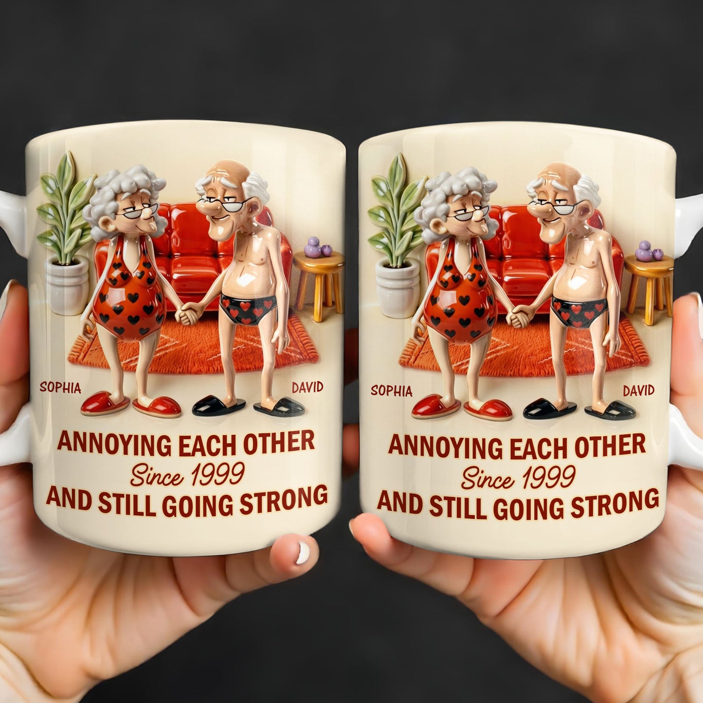 Annoying Each Other And Still Going Strong, Elderly Couple