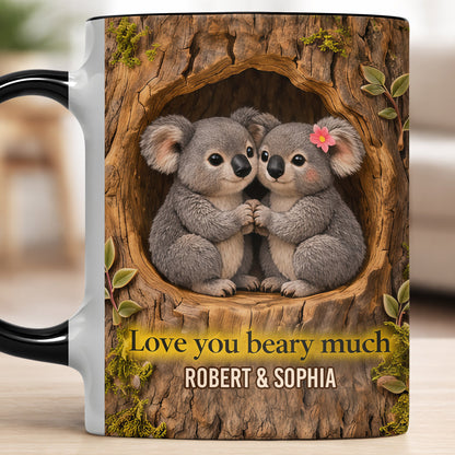 Love You Beary Much Two Koalas In Tree Hollow