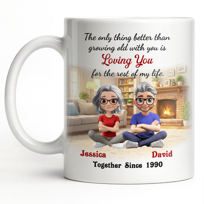 Loving You For The Rest Of My Life, Animated Couple By Fireplace