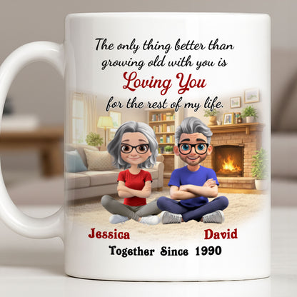 Loving You For The Rest Of My Life, Animated Couple By Fireplace