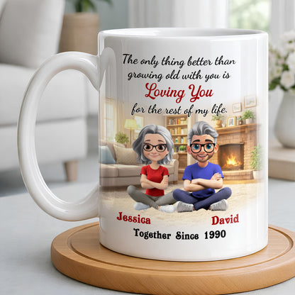 Loving You For The Rest Of My Life, Animated Couple By Fireplace