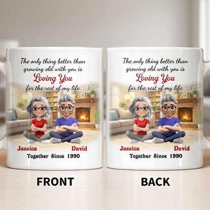 Loving You For The Rest Of My Life, Animated Couple By Fireplace