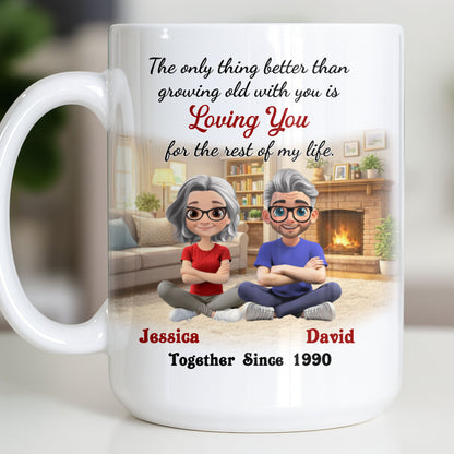 Loving You For The Rest Of My Life, Animated Couple By Fireplace