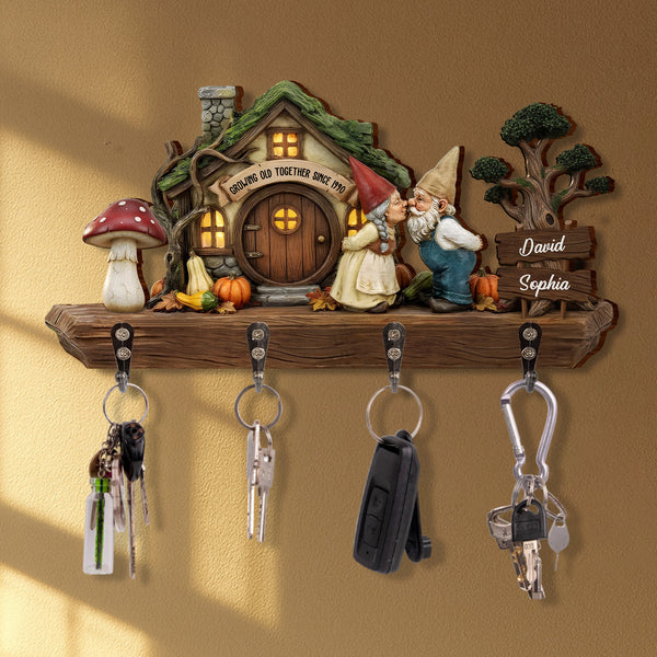 Growing Old Together, Gnome Couple Key Holder