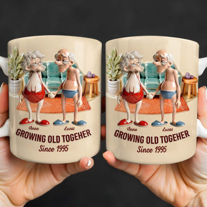Growing Old Together, Elderly Couple Design