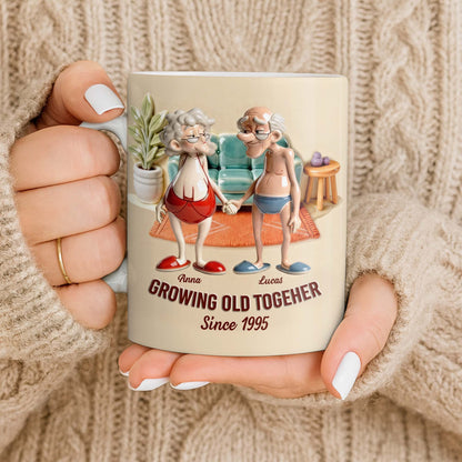 Growing Old Together, Elderly Couple Design