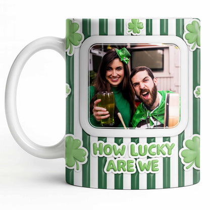How Lucky Are We With Shamrocks And Stripes Design