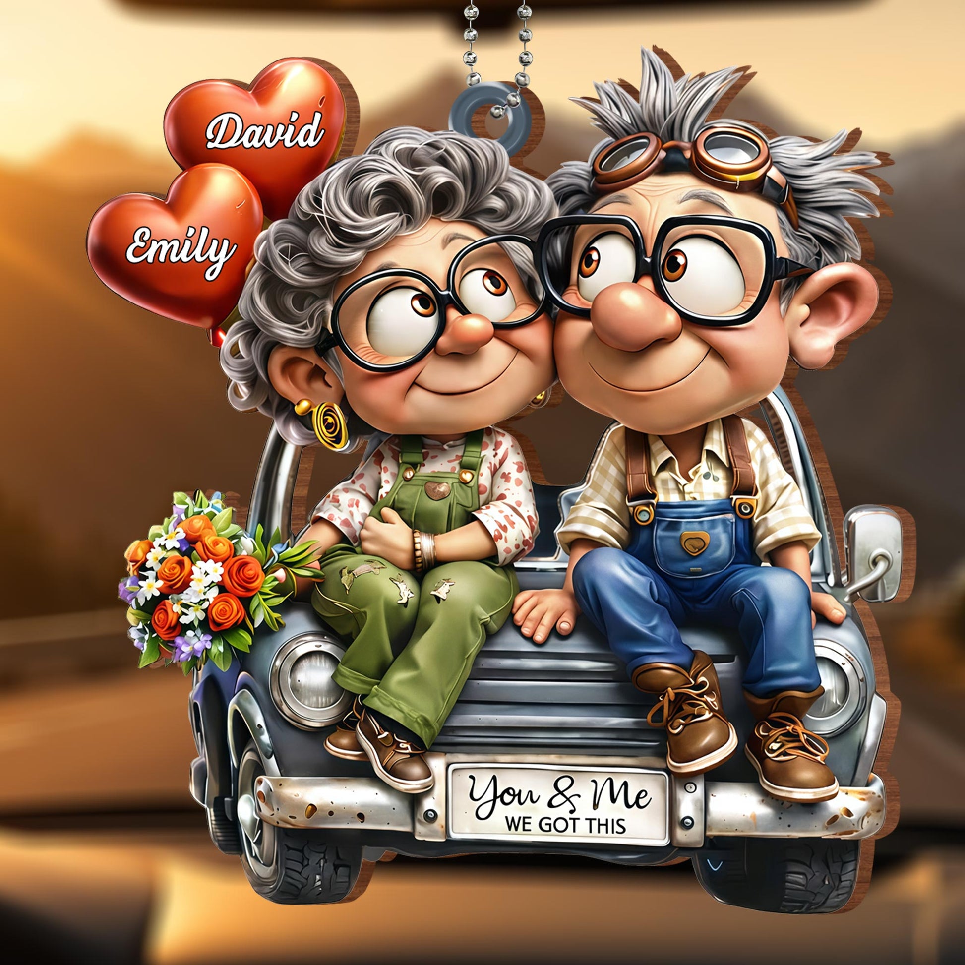 You & Me We Got This Elderly Couple With Heart Balloons