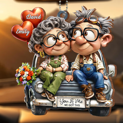 You & Me We Got This Elderly Couple With Heart Balloons