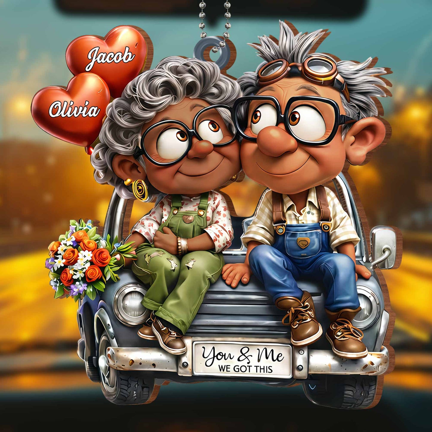 You & Me We Got This Elderly Couple With Heart Balloons