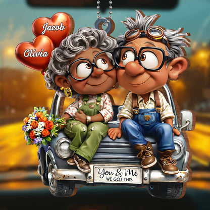 You & Me We Got This Elderly Couple With Heart Balloons