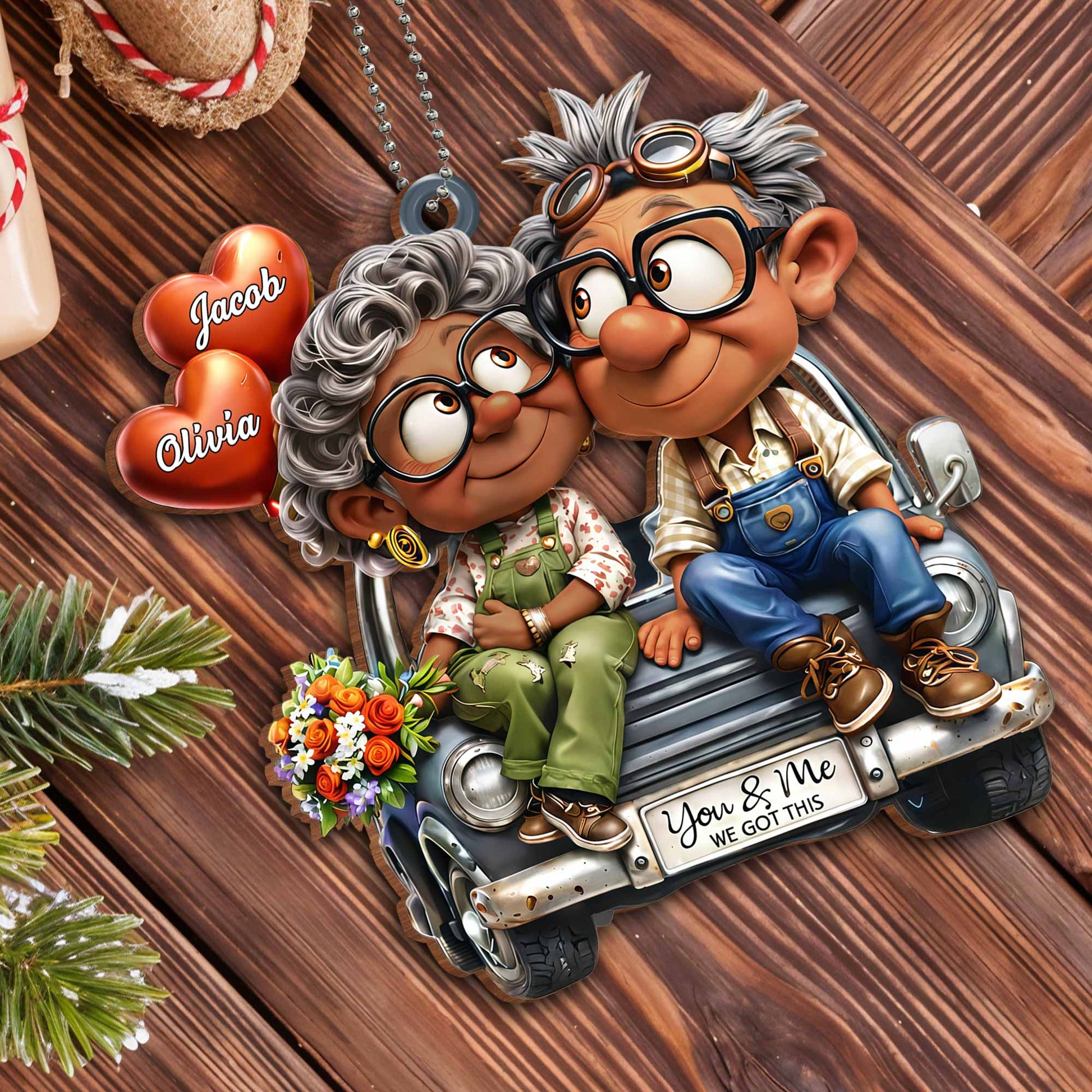 You & Me We Got This Elderly Couple With Heart Balloons