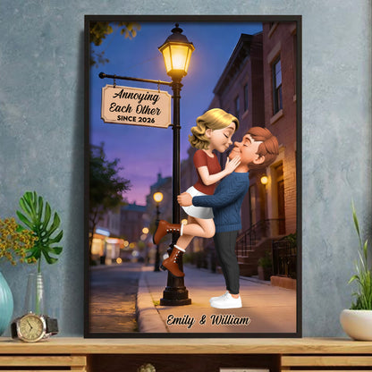 Annoying Each Other Since, Couple And Street Lamp