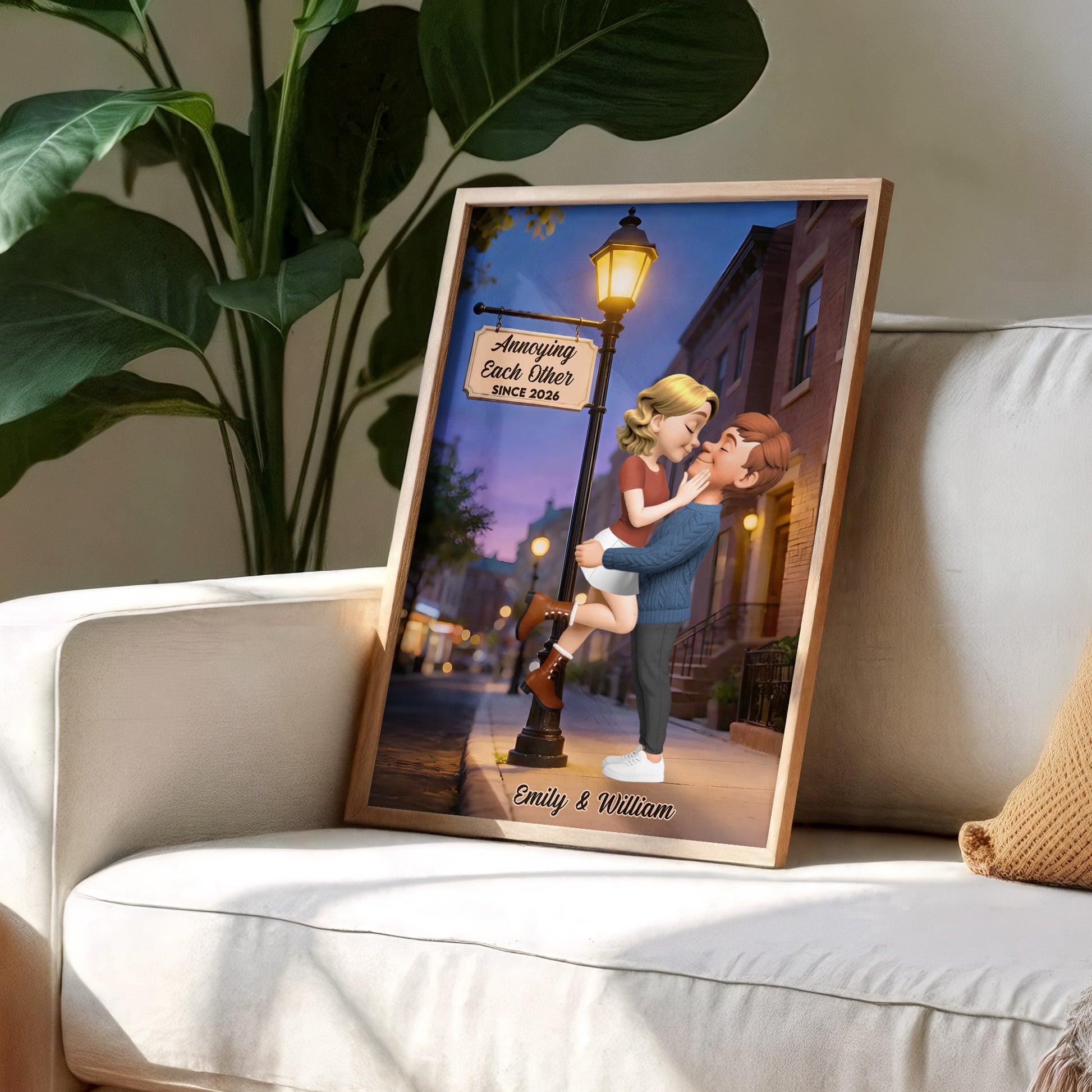 Annoying Each Other Since, Couple And Street Lamp