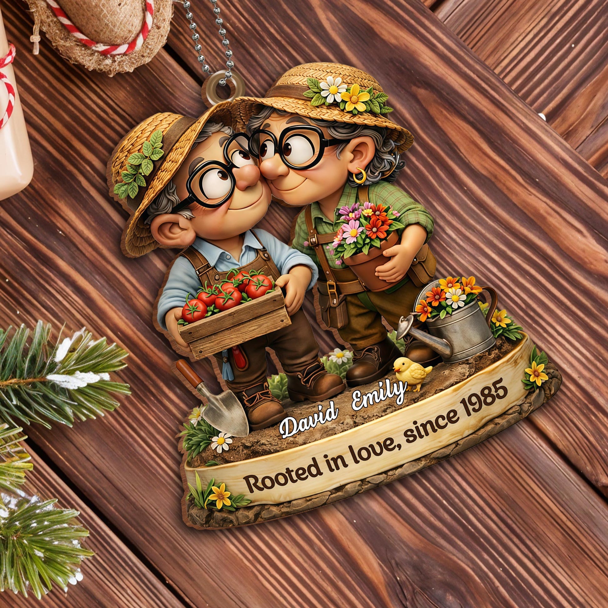 Rooted In Love With Elderly Couple And Gardening Themes