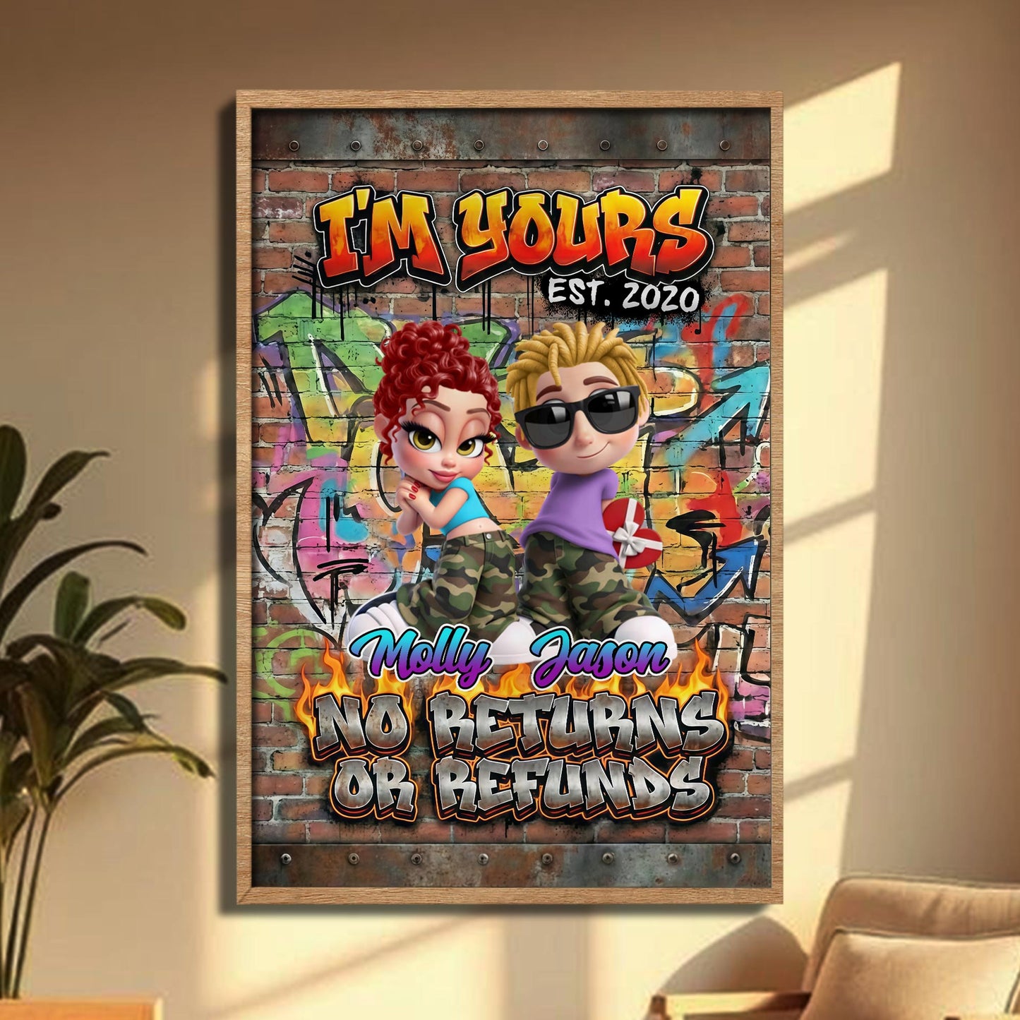 I'm Yours, No Returns Or Refunds, Graffiti Design