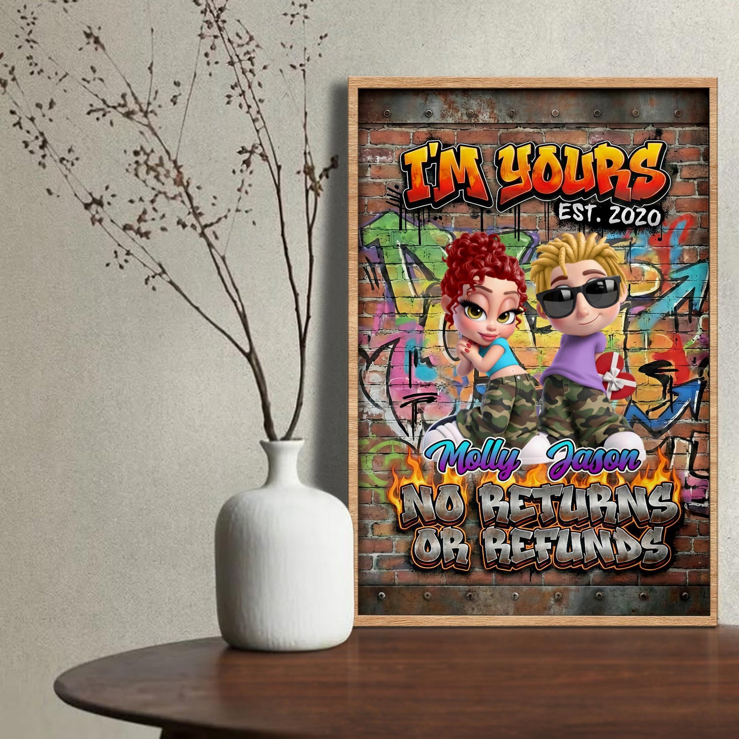 I'm Yours, No Returns Or Refunds, Graffiti Design