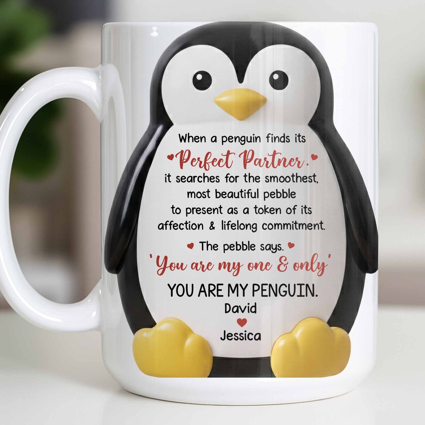 Perfect Partner Penguin Pebble For Lifelong Commitment