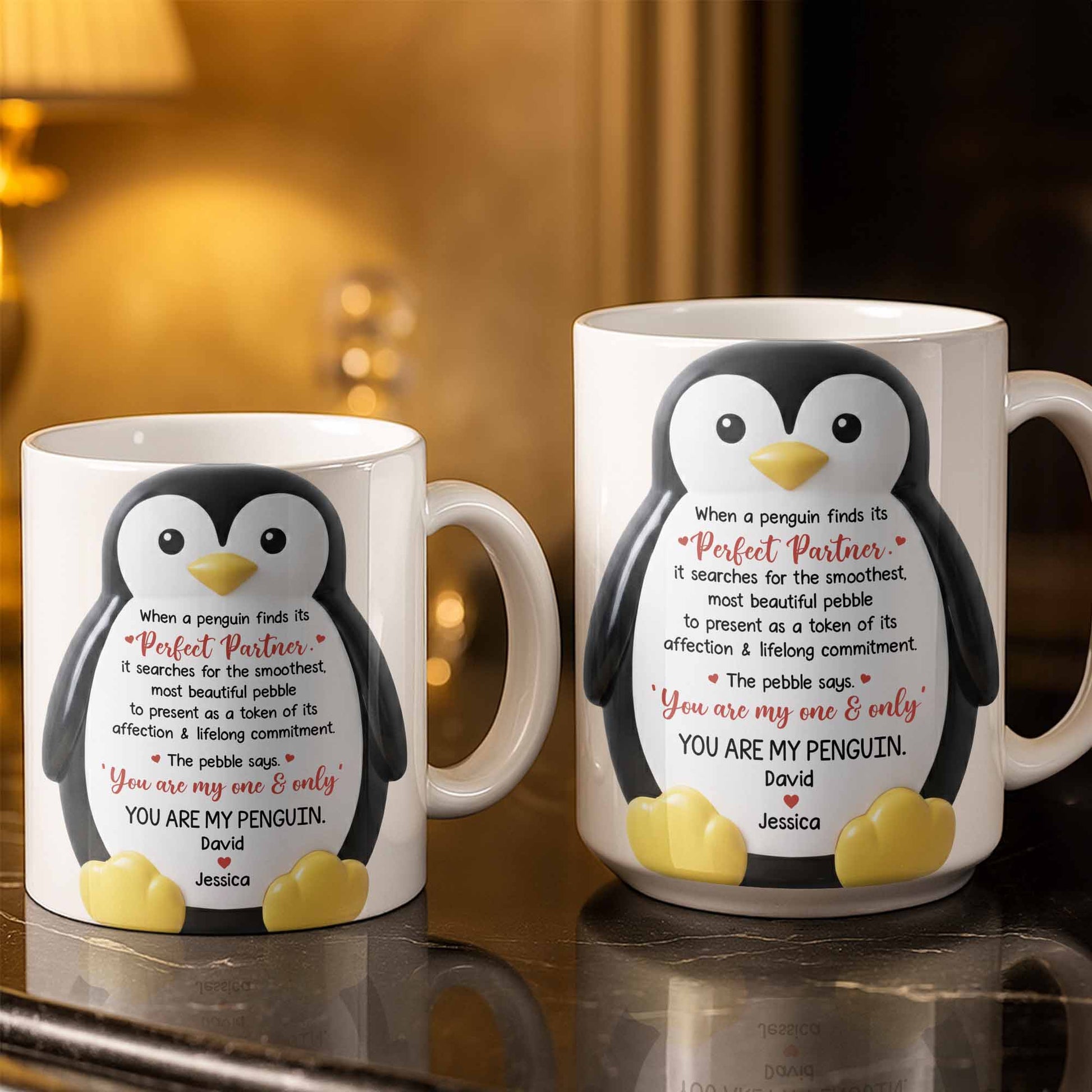 Perfect Partner Penguin Pebble For Lifelong Commitment