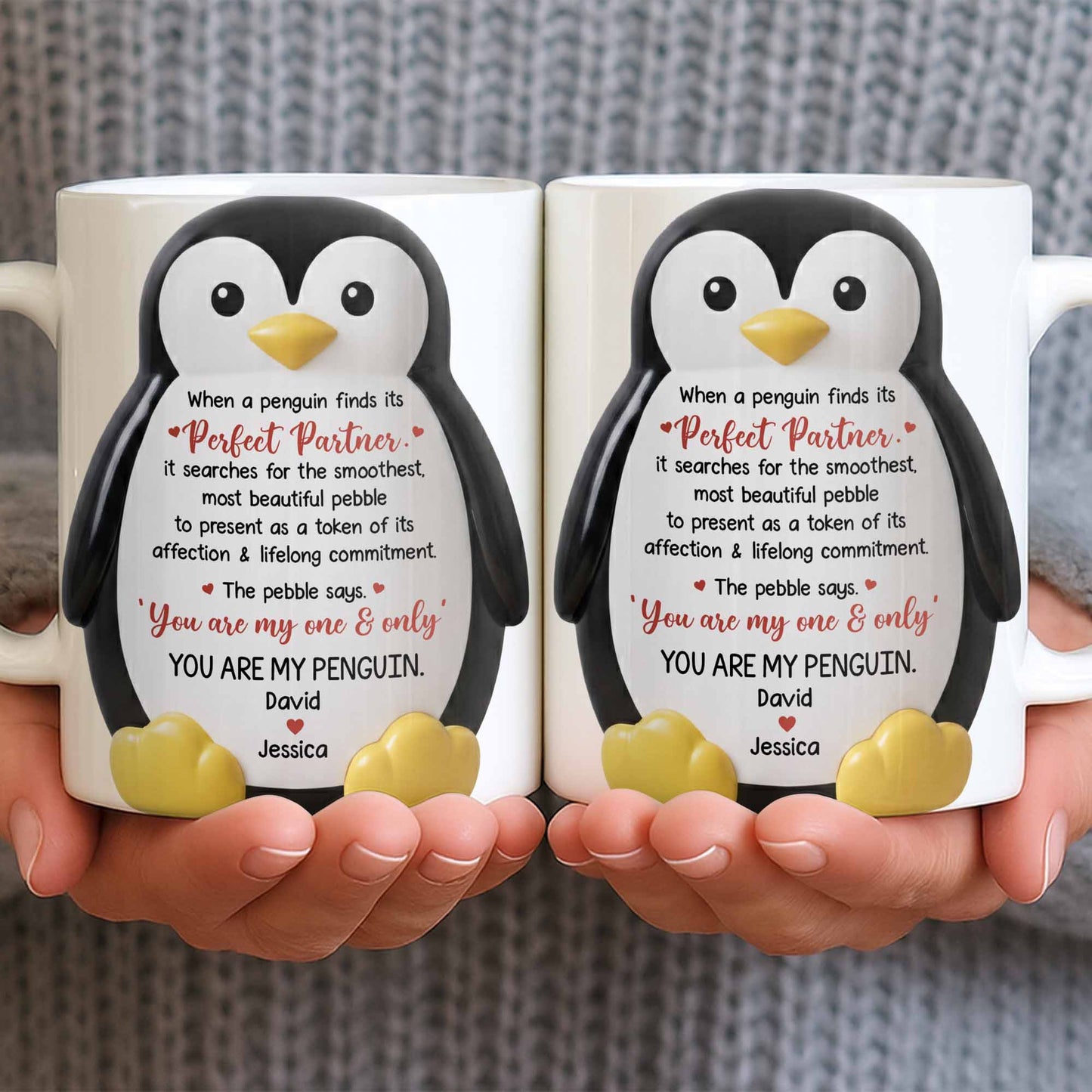 Perfect Partner Penguin Pebble For Lifelong Commitment