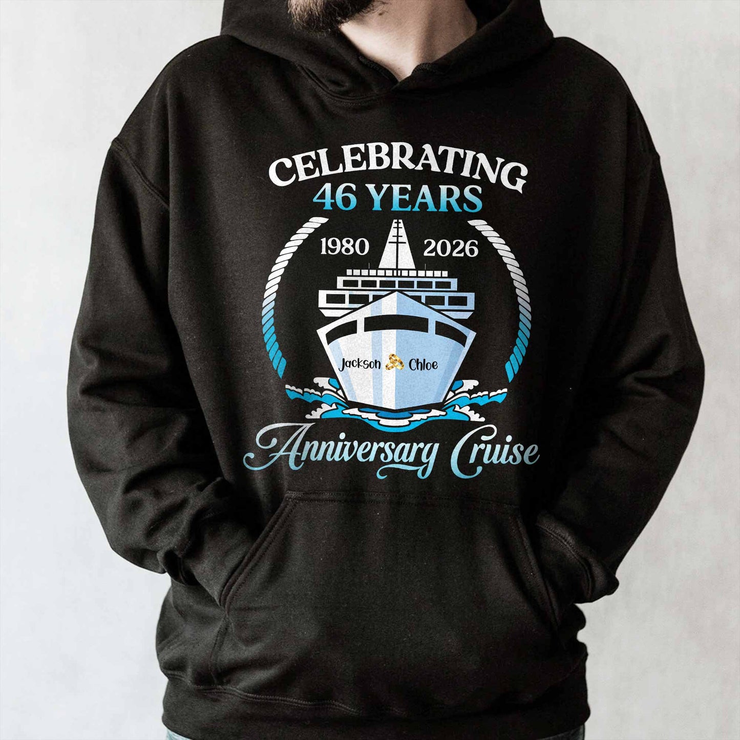 Celebrating 23 Years Anniversary Cruise With Waves and Rope