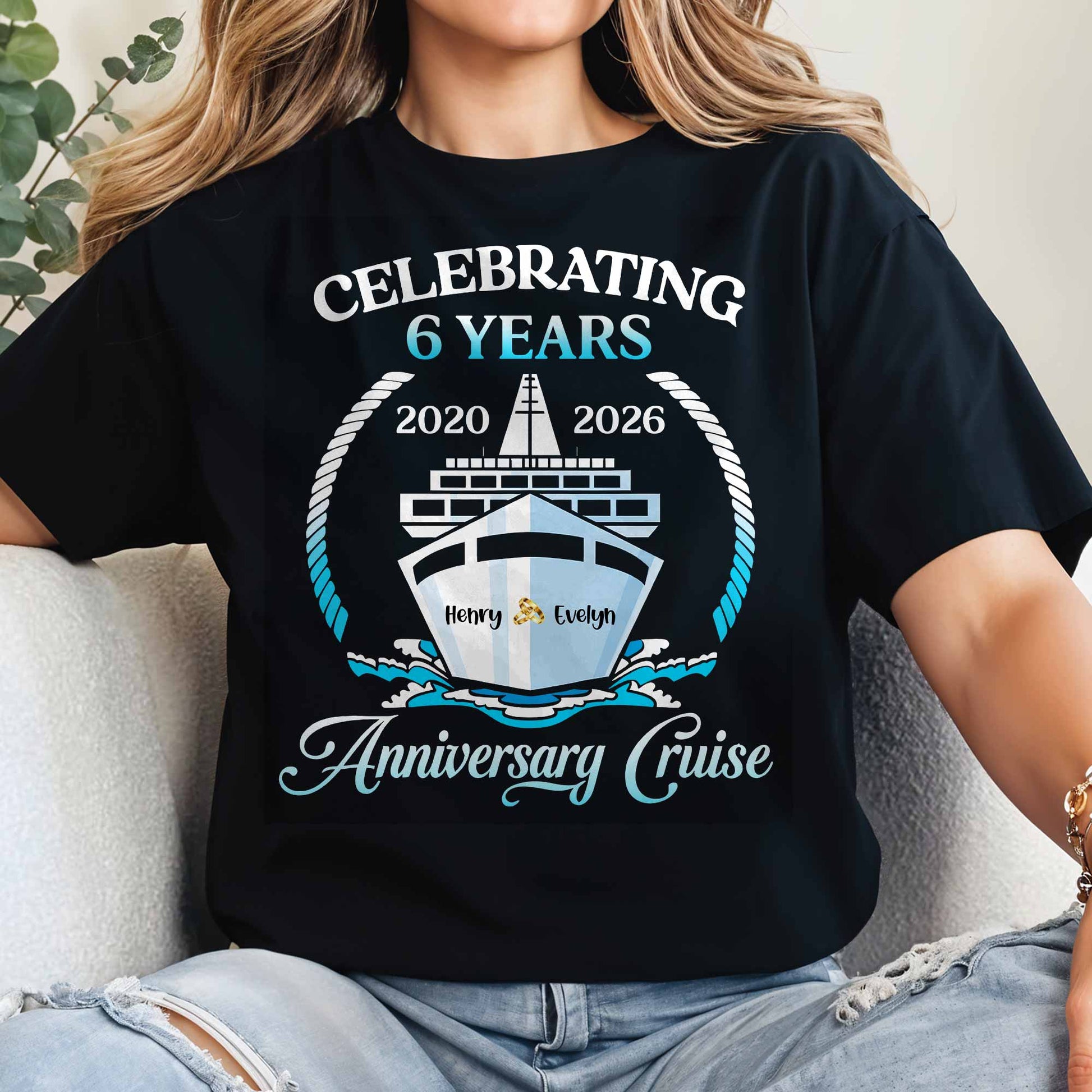 Celebrating 23 Years Anniversary Cruise With Waves and Rope
