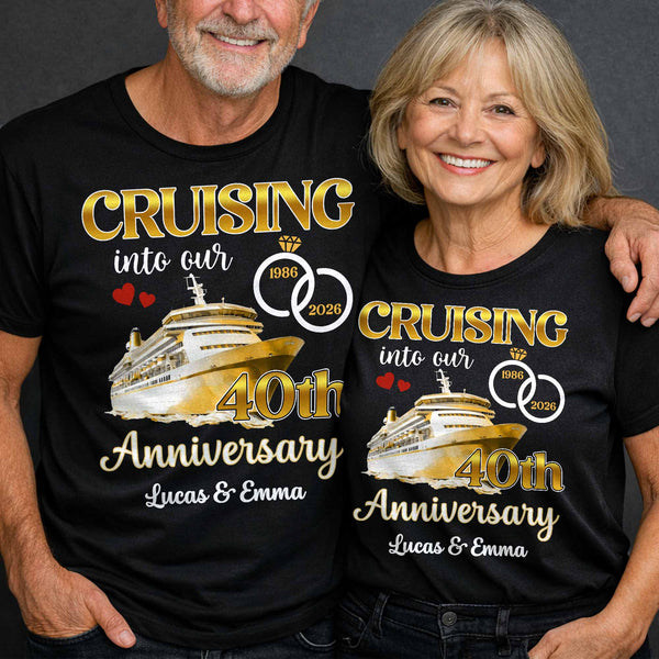 Cruising Into Our 40th Anniversary, Cruise Ship and Rings
