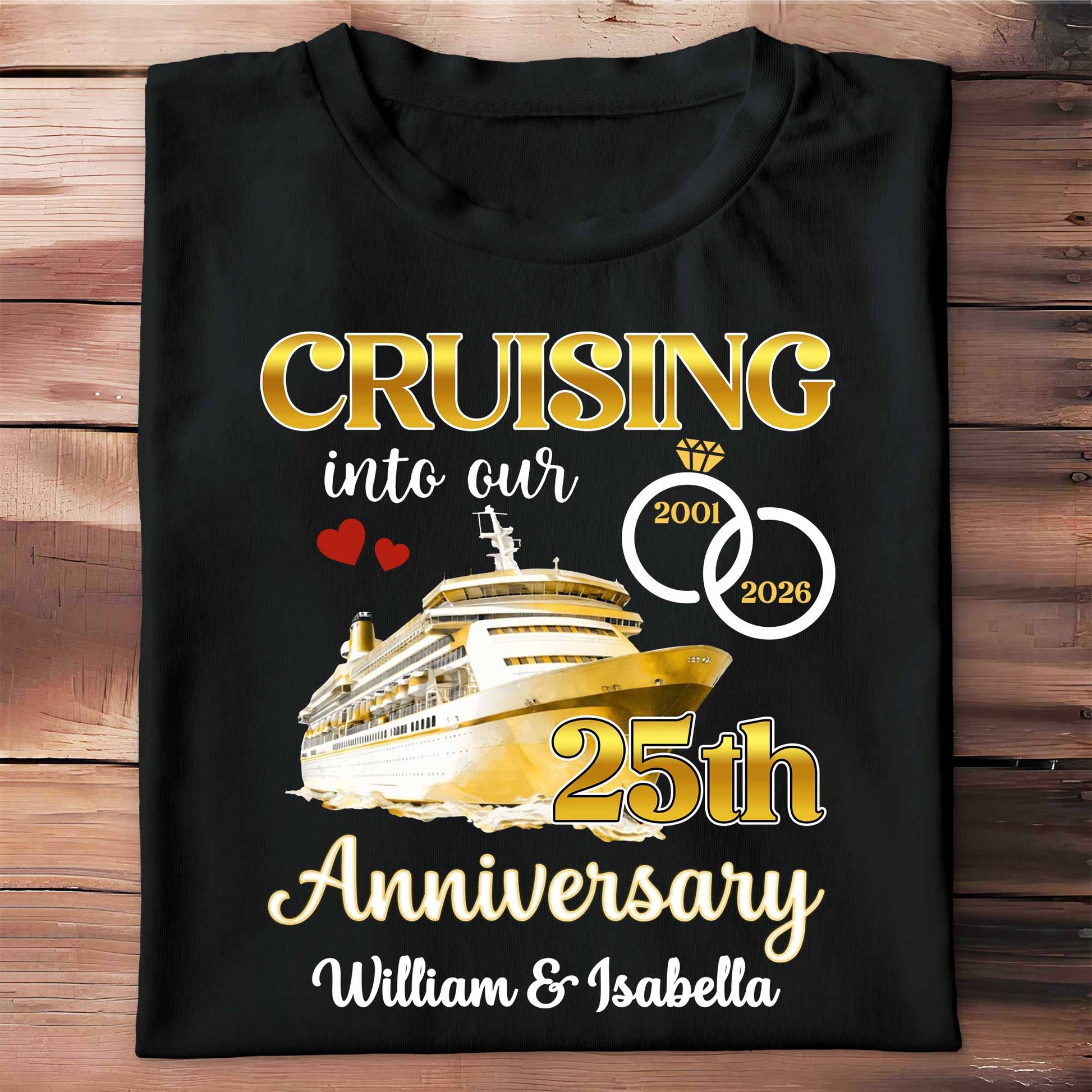 Cruising Into Our 40th Anniversary, Cruise Ship and Rings