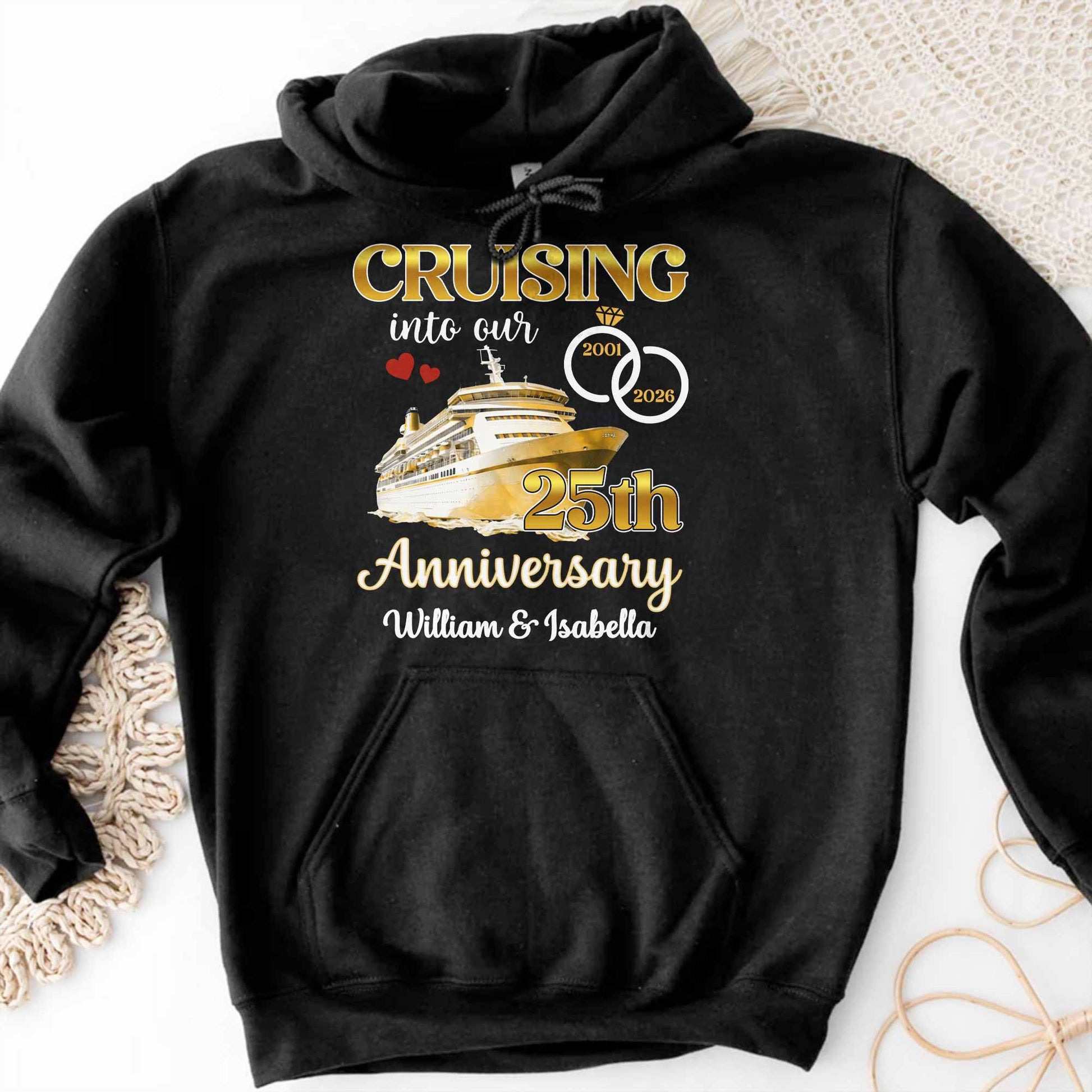 Cruising Into Our 40th Anniversary, Cruise Ship and Rings