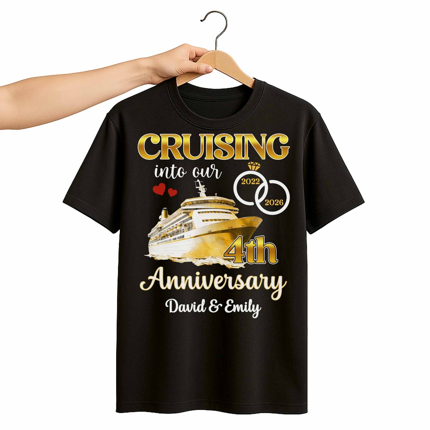 Cruising Into Our 40th Anniversary, Cruise Ship and Rings