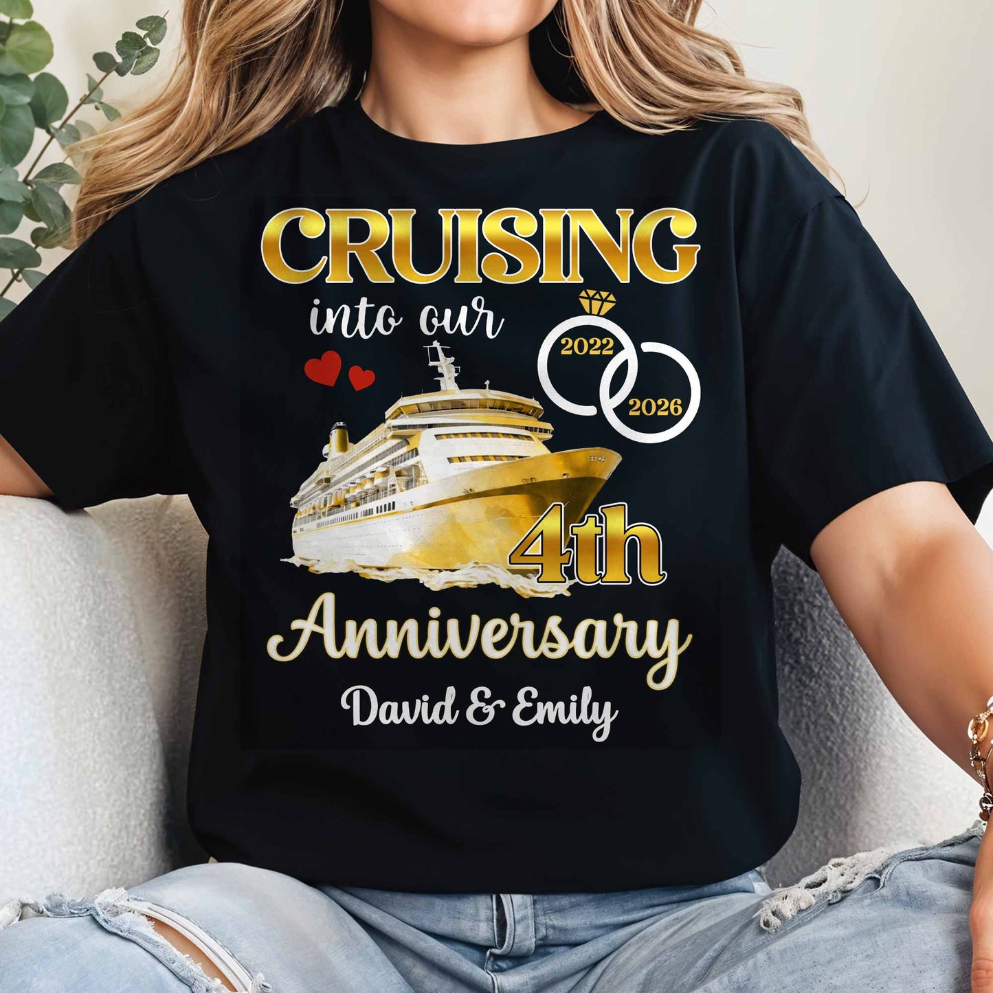 Cruising Into Our 40th Anniversary, Cruise Ship and Rings