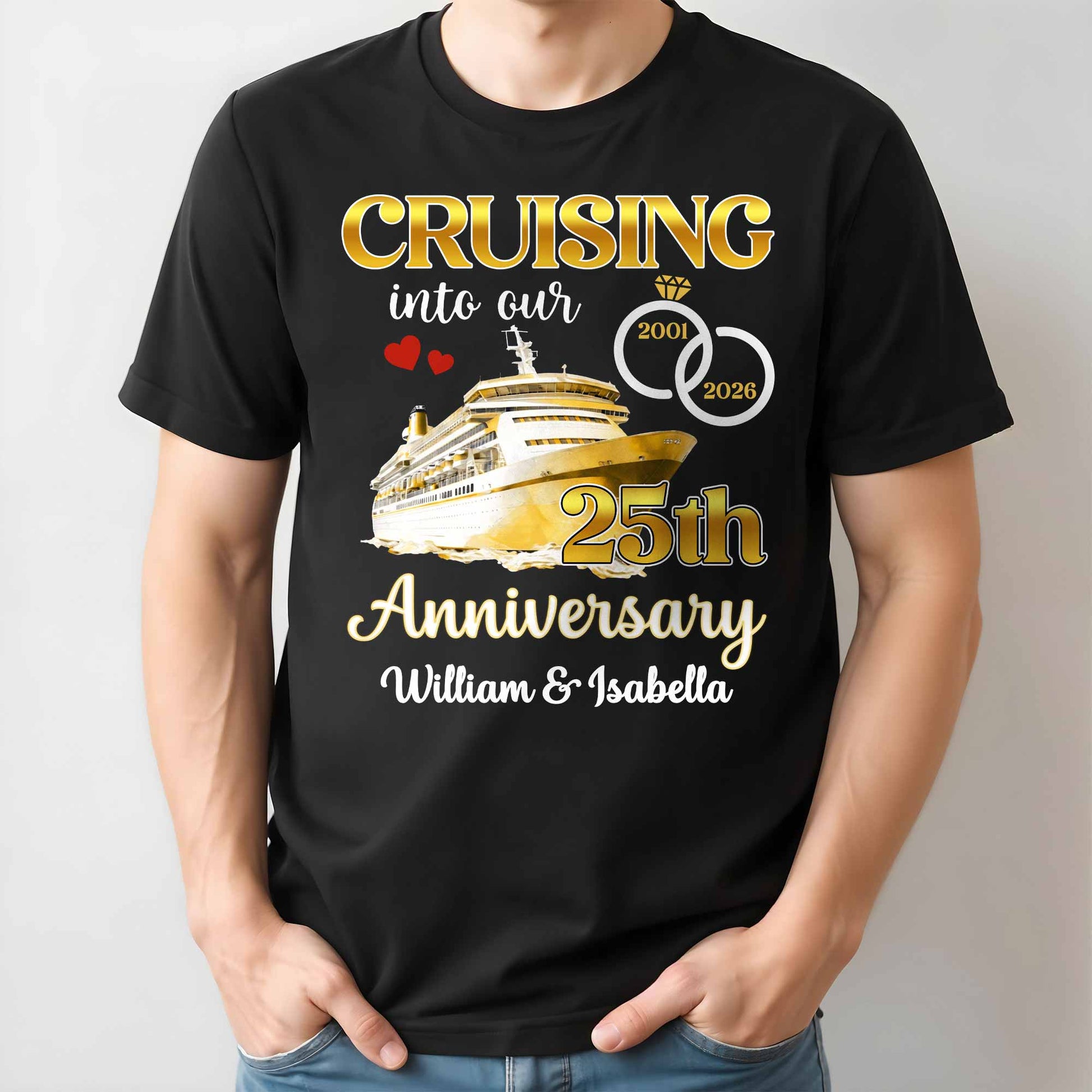Cruising Into Our 40th Anniversary, Cruise Ship and Rings