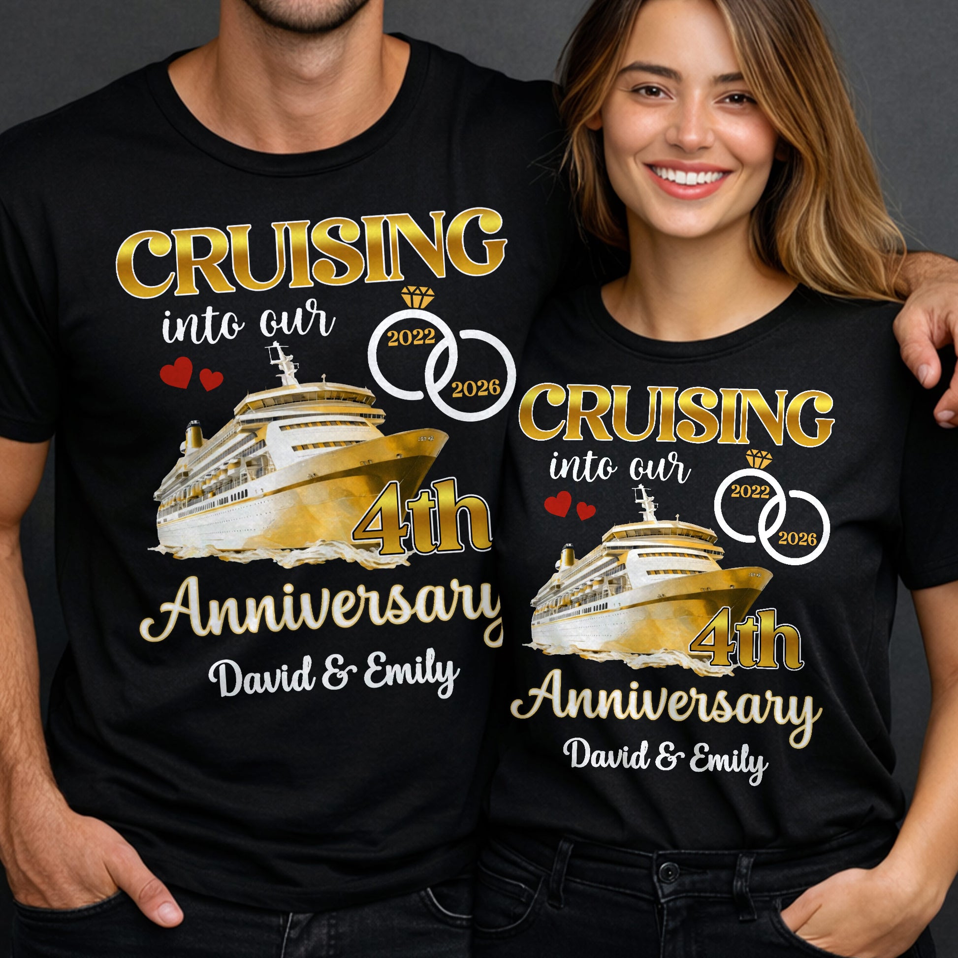 Cruising Into Our 40th Anniversary, Cruise Ship and Rings