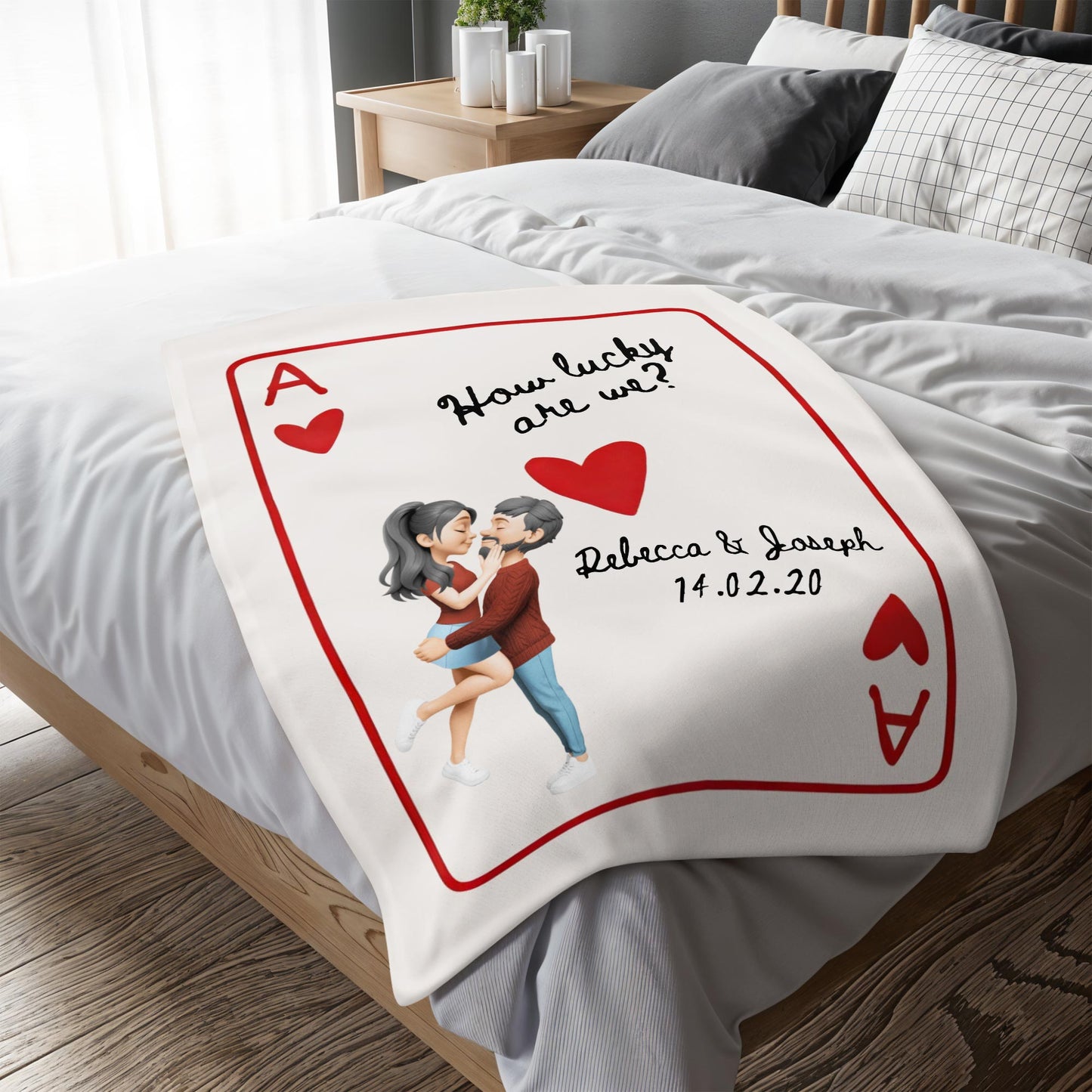 How Lucky Are We With Couple and Hearts