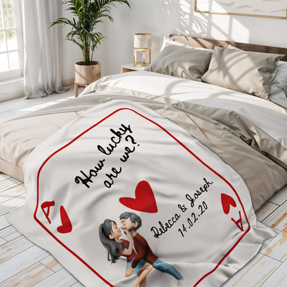 How Lucky Are We With Couple and Hearts