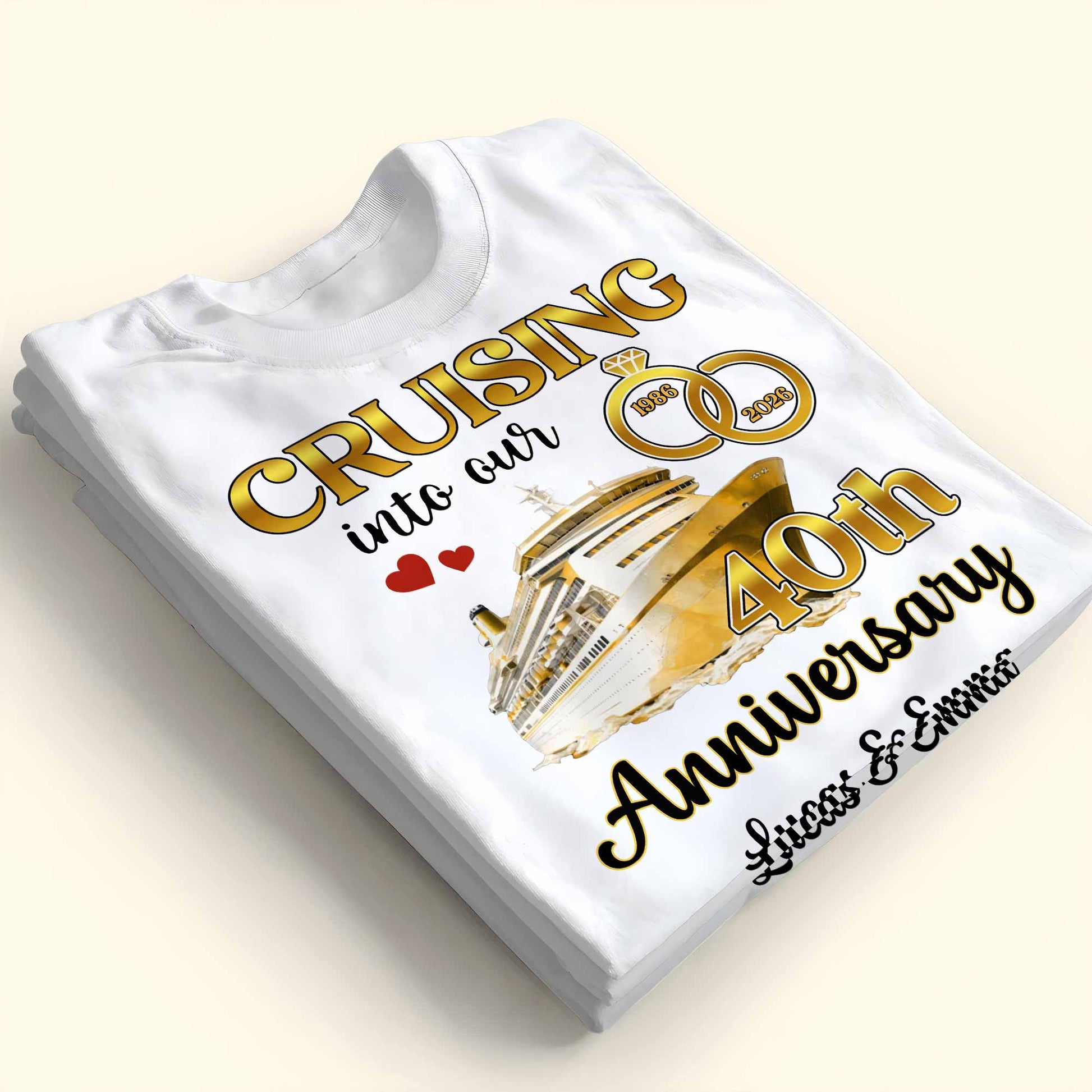 Cruising Into Our Anniversary Ship And Wedding Rings