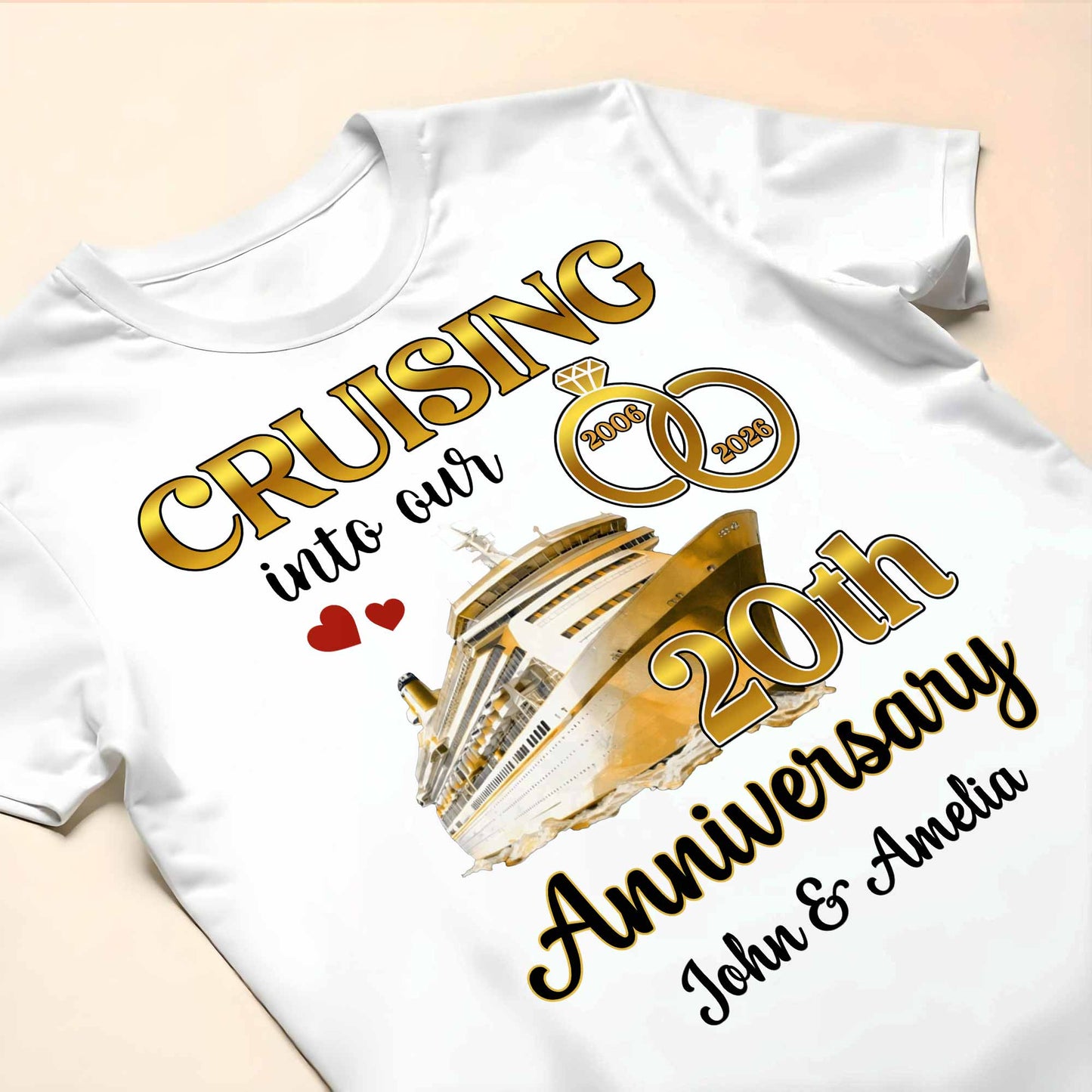 Cruising Into Our Anniversary Ship And Wedding Rings