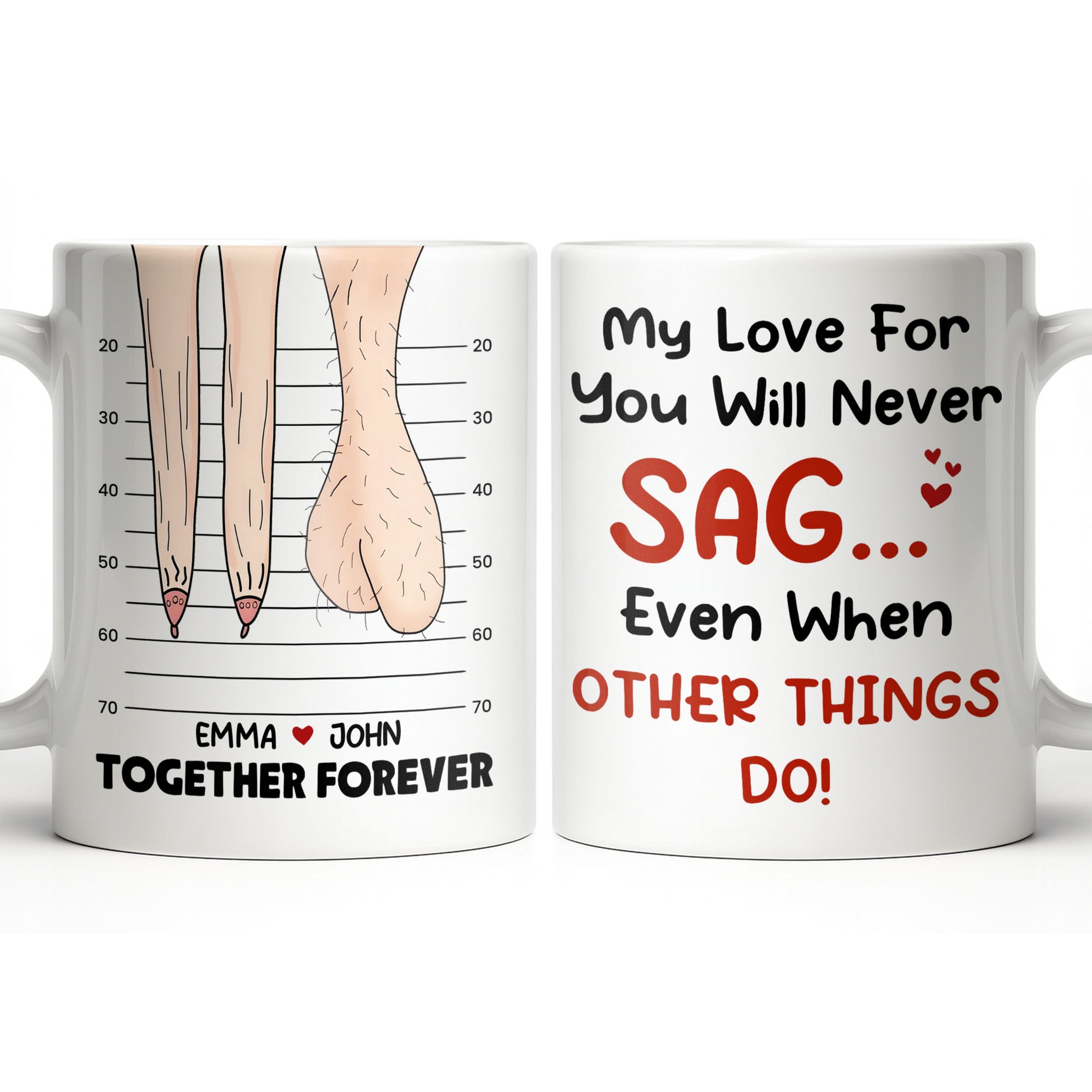 My Love For You Will Never SAG, Mugshot Chart Design