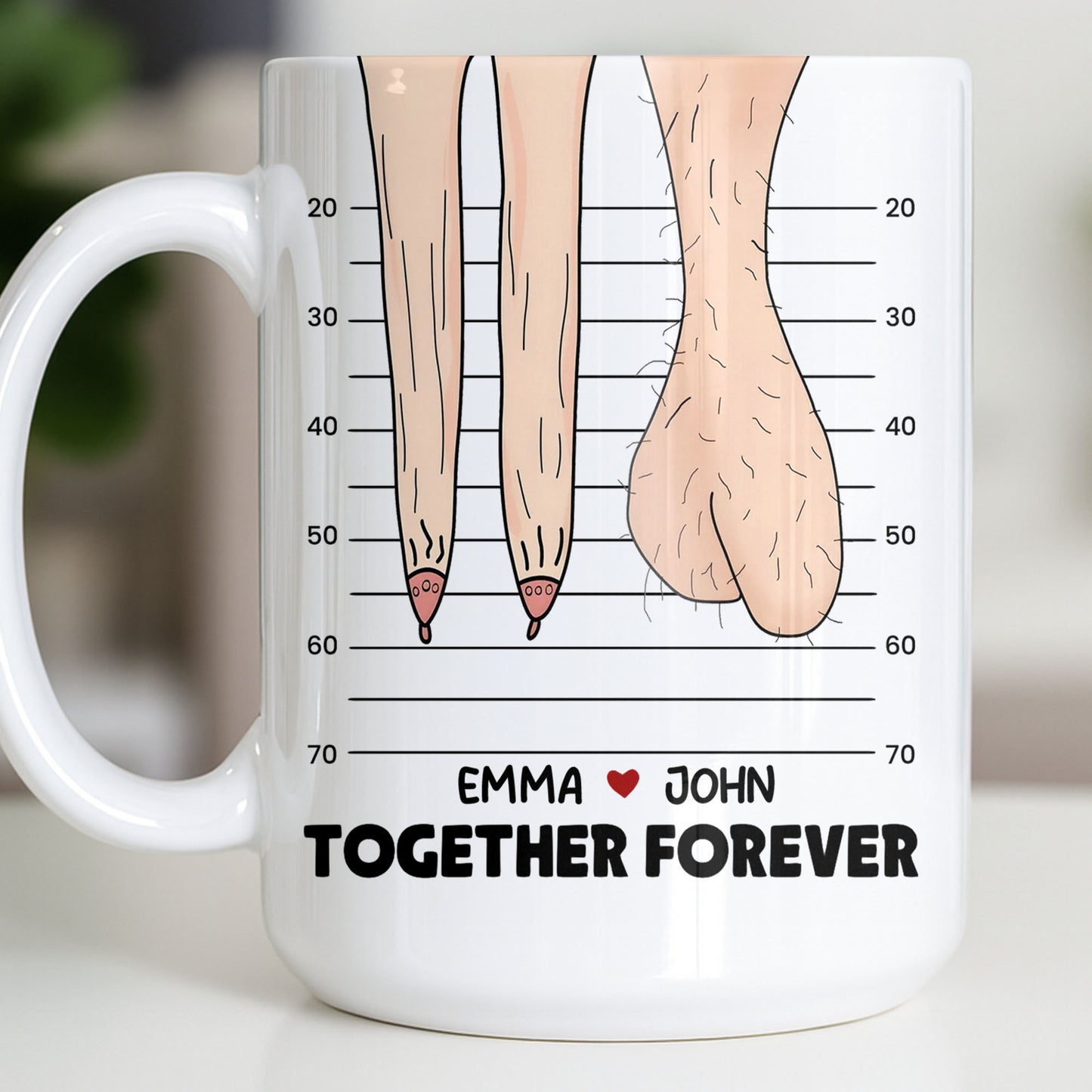 My Love For You Will Never SAG, Mugshot Chart Design
