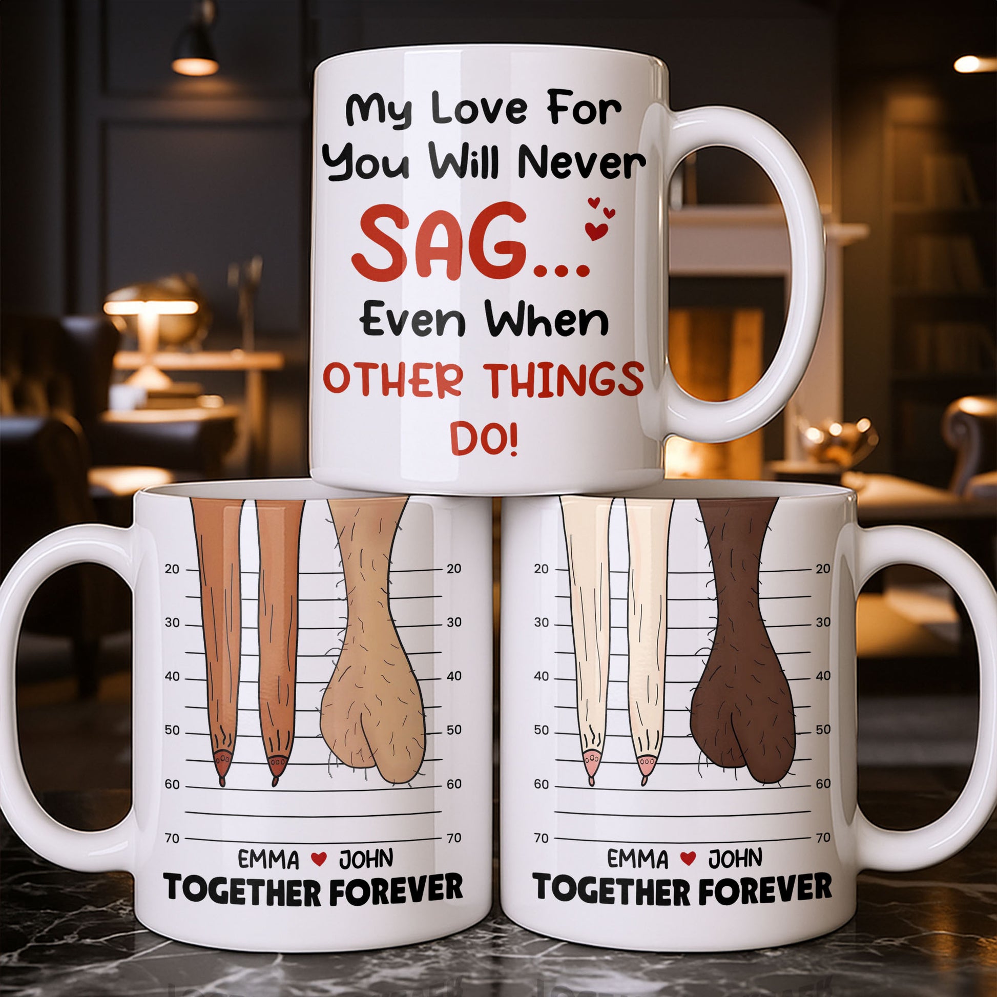 My Love For You Will Never SAG, Mugshot Chart Design