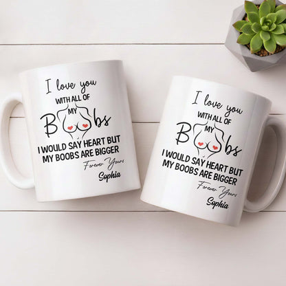 I Love You With All Of My Heart, Woman Figure and Heart Design