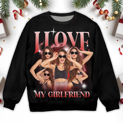 I Love My Girlfriend Sparkly Sweater