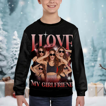 I Love My Girlfriend Sparkly Sweater
