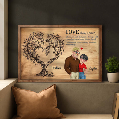 A Bond Of Hearts Love Tree And Couple Wall Art