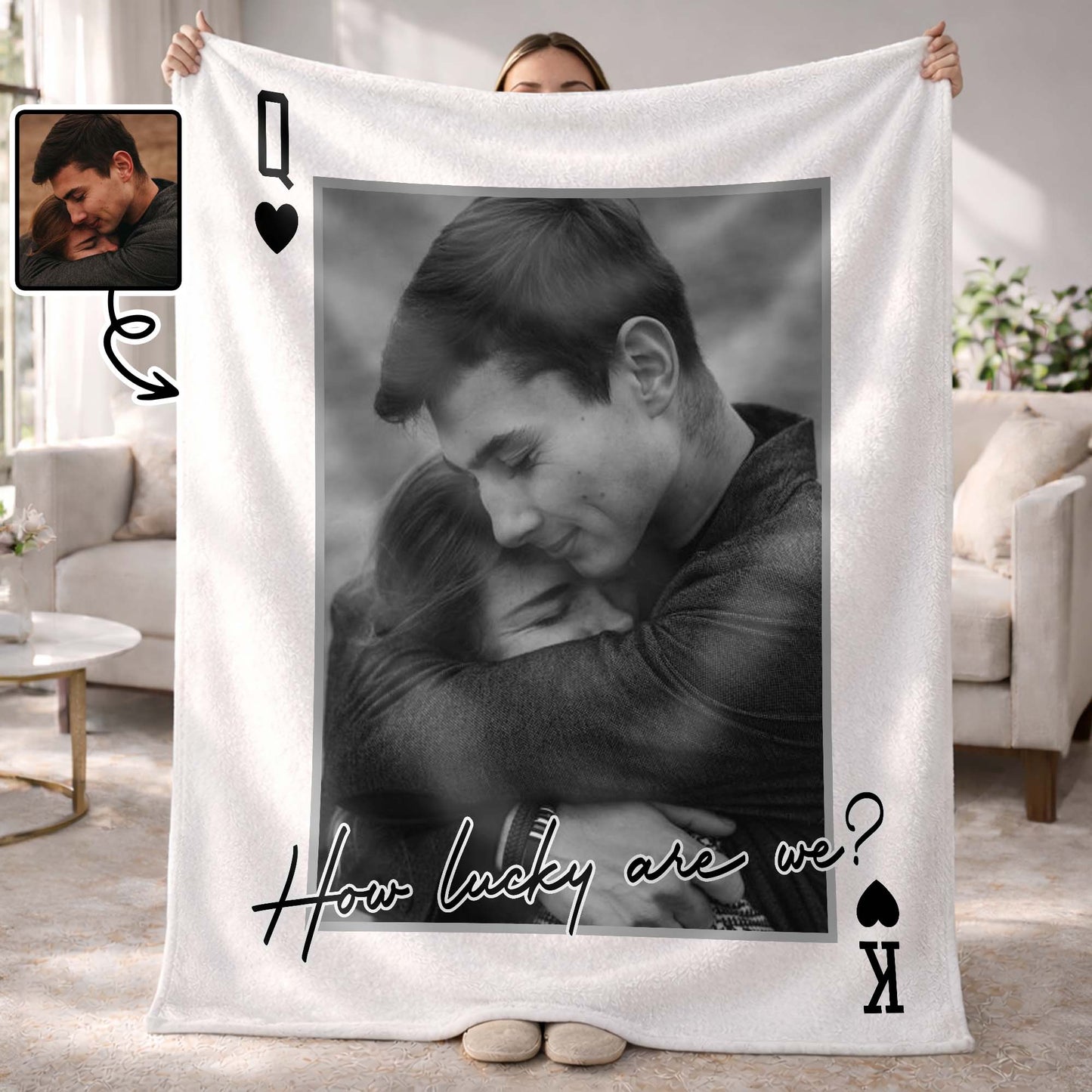 Always And Forever Portrait Blanket