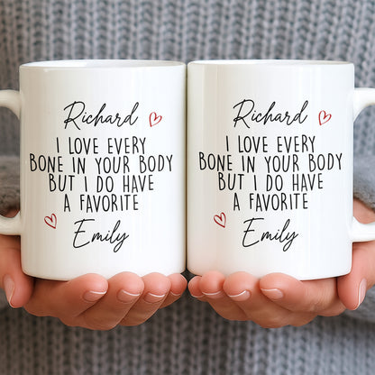 I Love Every Bone In Your Body, Favorite Hearts Design